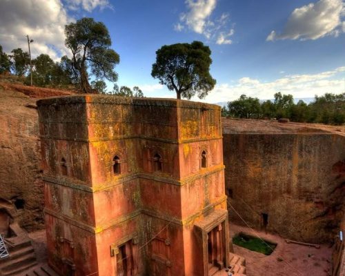 church of st george, lalibela, ethiopia in hdr